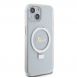 Guess IML Ring Stand Glitter MagSafe Fodral för iPhone 15 Transparent