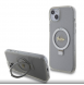 Guess IML Ring Stand Glitter MagSafe Fodral för iPhone 15 Plus Transparent