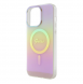Guess IML Iridescent Script MagSafe Fodral för iPhone 15 Pro Pink