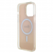 Guess IML Iridescent Script MagSafe Fodral för iPhone 15 Pro Pink