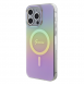Guess IML Iridescent Script MagSafe Fodral för iPhone 15 Pro Max Rosa
