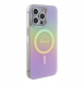 Guess IML Iridescent Script MagSafe Fodral för iPhone 15 Pro Max Rosa
