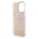 Guess IML Iridescent Script MagSafe Fodral för iPhone 15 Pro Max Rosa