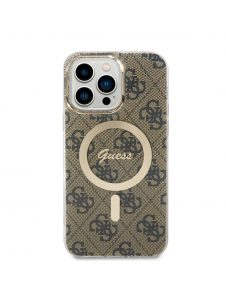 Guess IML 4G MagSafe Fodral för iPhone 15 Pro Max Brun
