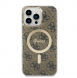 Guess IML 4G MagSafe Fodral för iPhone 15 Pro Max Brun