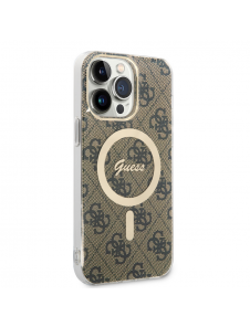 Guess IML 4G MagSafe Fodral för iPhone 15 Pro Max Brun