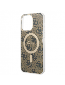 Guess IML 4G MagSafe Fodral för iPhone 15 Pro Max Brun