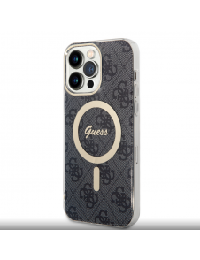 Guess IML 4G MagSafe Fodral för iPhone 15 Pro Max Svart