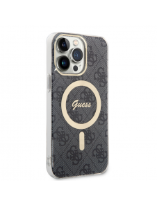 Guess IML 4G MagSafe Fodral för iPhone 15 Pro Max Svart