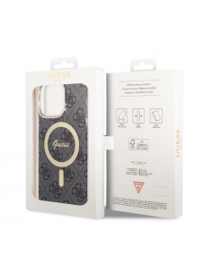 Guess IML 4G MagSafe Fodral för iPhone 15 Pro Max Svart