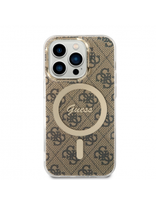 Guess IML 4G MagSafe Fodral för iPhone 15 Pro Brown