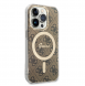 Guess IML 4G MagSafe Fodral för iPhone 15 Pro Brown
