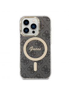 Guess IML 4G MagSafe Fodral för iPhone 15 Pro Svart