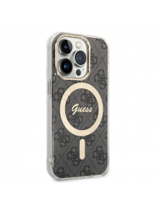 Guess IML 4G MagSafe Fodral för iPhone 15 Pro Svart