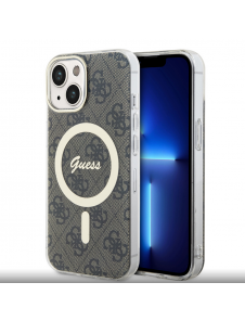 Guess IML 4G MagSafe Fodral för iPhone 15 Brun