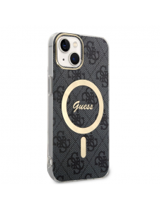 Guess IML 4G MagSafe Fodral för iPhone 15 Svart