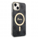 Guess IML 4G MagSafe Fodral för iPhone 15 Svart
