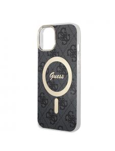 Guess IML 4G MagSafe Fodral för iPhone 15 Svart