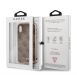 Guess Charms Hard Case 4G Brun till iPhone X /XS