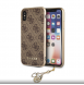 Guess Charms Hard Case 4G Brun till iPhone X /XS