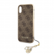 Guess Charms Hard Case 4G Brun till iPhone X /XS
