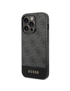 Guess 4G Stripe Fodral till iPhone 14 Pro Grey