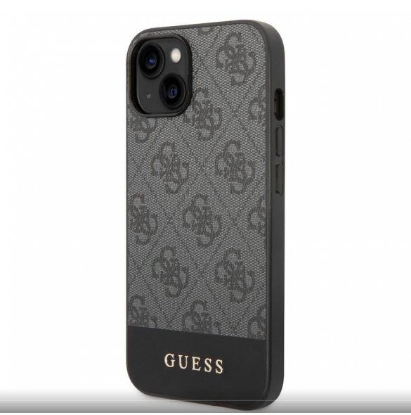 Guess 4G Stripe Fodral till iPhone 14 Grå