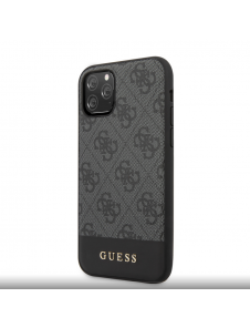 Guess 4G Stripe-fodral till iPhone 11 Pro Max Grå