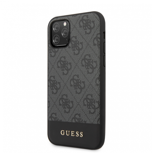 Guess 4G Stripe-fodral till iPhone 11 Pro Grey