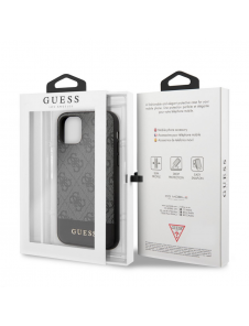 Guess 4G Stripe Fodral till iPhone 11 Grå