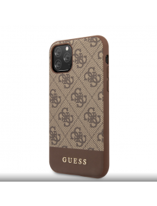 Guess 4G Stripe Fodral till iPhone 11 Brun