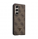 Guess 4G PU Lädertriangelfodral till Samsung Galaxy Z Fold 5 Brun