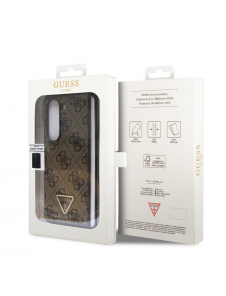 Guess 4G PU Lädertriangelfodral till Samsung Galaxy Z Fold 5 Brun