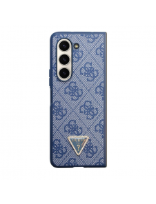 Guess 4G PU Lädertriangelfodral till Samsung Galaxy Z Fold 5 Blue