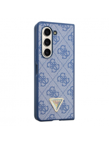 Guess 4G PU Lädertriangelfodral till Samsung Galaxy Z Fold 5 Blue