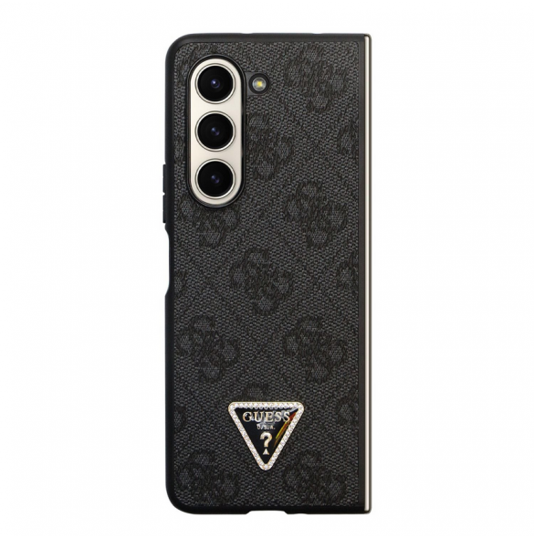 Guess 4G PU Lädertriangelfodral till Samsung Galaxy Z Fold 5 Svart