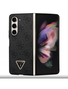 Guess 4G PU Lädertriangelfodral till Samsung Galaxy Z Fold 5 Svart