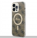 Guess 4G IML MagSafe Fodral för iPhone 14 Pro Max Brun