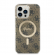 Guess 4G IML MagSafe Fodral för iPhone 14 Pro Max Brun