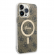 Guess 4G IML MagSafe Fodral för iPhone 14 Pro Max Brun
