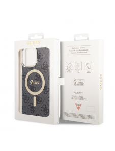 Guess 4G IML MagSafe Fodral för iPhone 14 Pro Max Svart