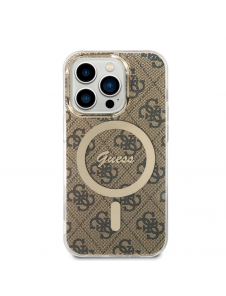 Guess 4G IML MagSafe Fodral för iPhone 14 Pro Brown