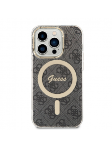 Guess 4G IML MagSafe Fodral för iPhone 14 Pro Svart