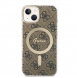 Guess 4G IML MagSafe Fodral för iPhone 14 Brun