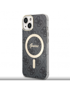 Guess 4G IML MagSafe Fodral för iPhone 14 Svart