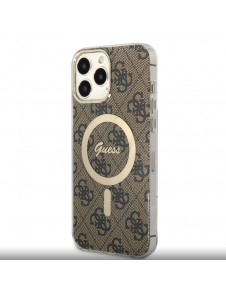 Guess 4G IML MagSafe Fodral för iPhone 13 Pro Max Brun
