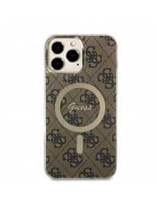 Guess 4G IML MagSafe Fodral för iPhone 13 Pro Max Brun