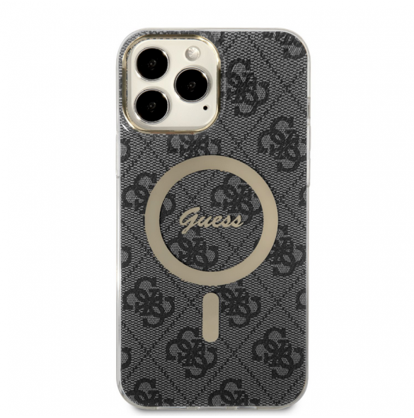 Guess 4G IML MagSafe Fodral för iPhone 13 Pro Max Svart