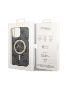 Guess 4G IML MagSafe Fodral för iPhone 13 Pro Max Svart