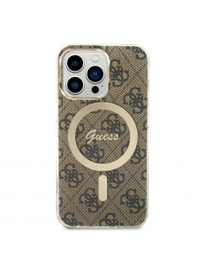 Guess 4G IML MagSafe Fodral för iPhone 13 Pro Brown